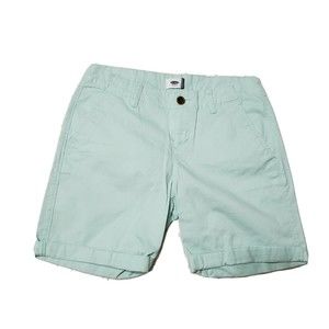 Old Navy Mom Chino Shorts Women's Size 4  Mid Rise Light Mint Green Cotton Blend